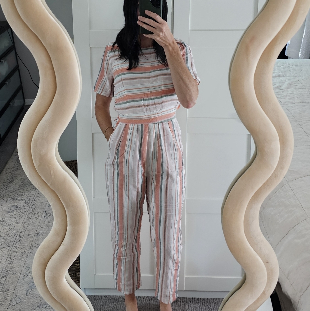 Roolee - Brixton striped jumpsuit - peach - Picture 4 of 6